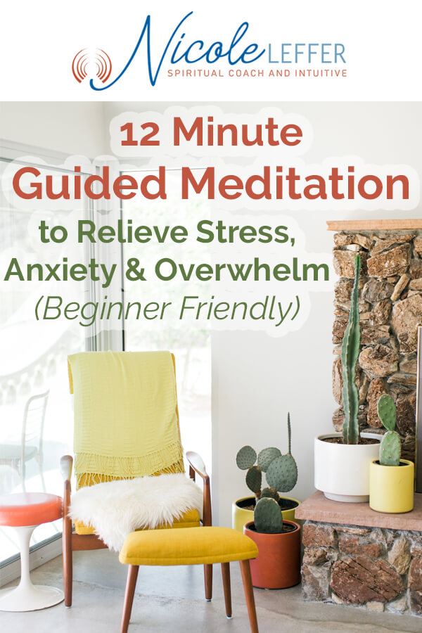 12 Minute Guided Meditation For Stress Anxiety and Overwhelm - Beginner Friendly - Video Audio and Script