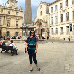 Nicole in France in 2018 - Nicole has traveled to over 40 countries